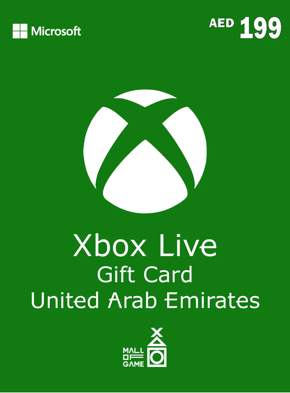 Xbox Live Gift Card Arab Emirates - 199 AED